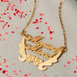 پلاک اسم منیره ومیراد انگلیسی کد ۱۸۴