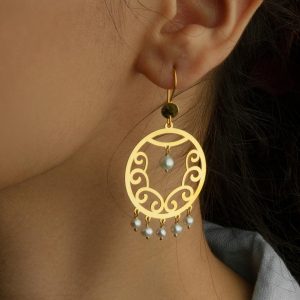 گوشواره دایره ایی بامروارید
