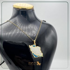 مدال نقشه ایران(مینا کاری شده)