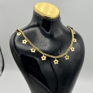 گردنبند کارتیر با آویز گل